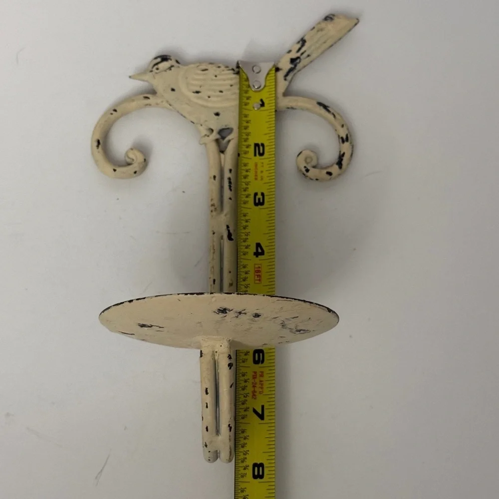 Vintage Bird Pillar Candle Wall Decor - Farmhouse Decor
